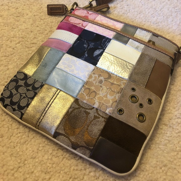 Multicolored Crossbody Coach Bag - Picture 2 of 4